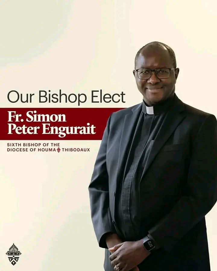 Teso’s Own Reverend Simon Peter Engurait Appointed Bishop of Houma-Thibodaux in Historic Move by Pope Leo XIV